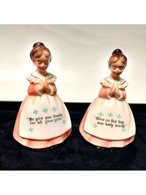 Vintage* 50s Enesco Praying Girls